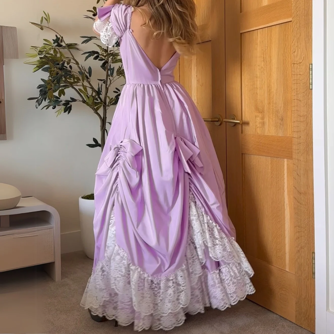 True Vintage Lilac Princess Gown (S/M)