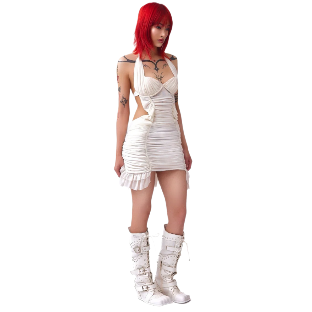 Cupid's Aftermath Dress in White (XS-XL)
