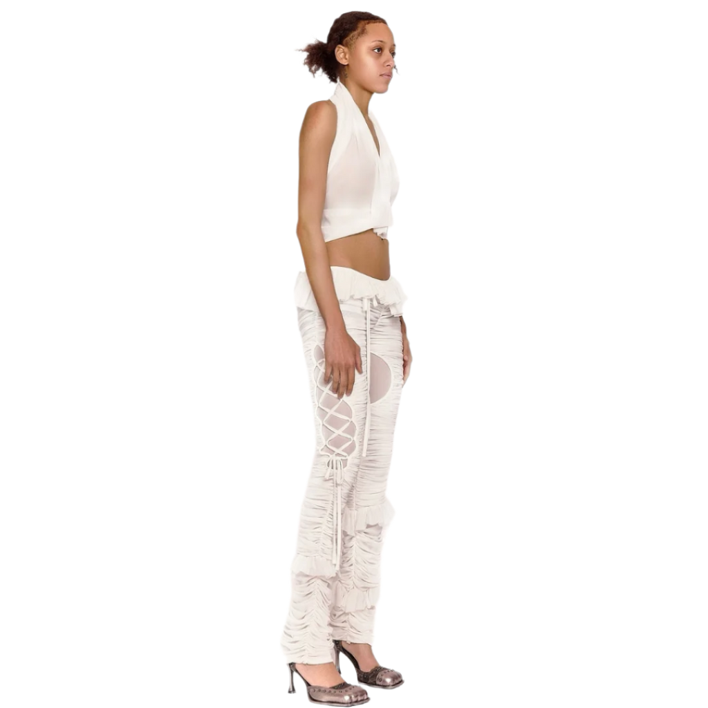 Threads Of Desire Pants in White (XS-XL)