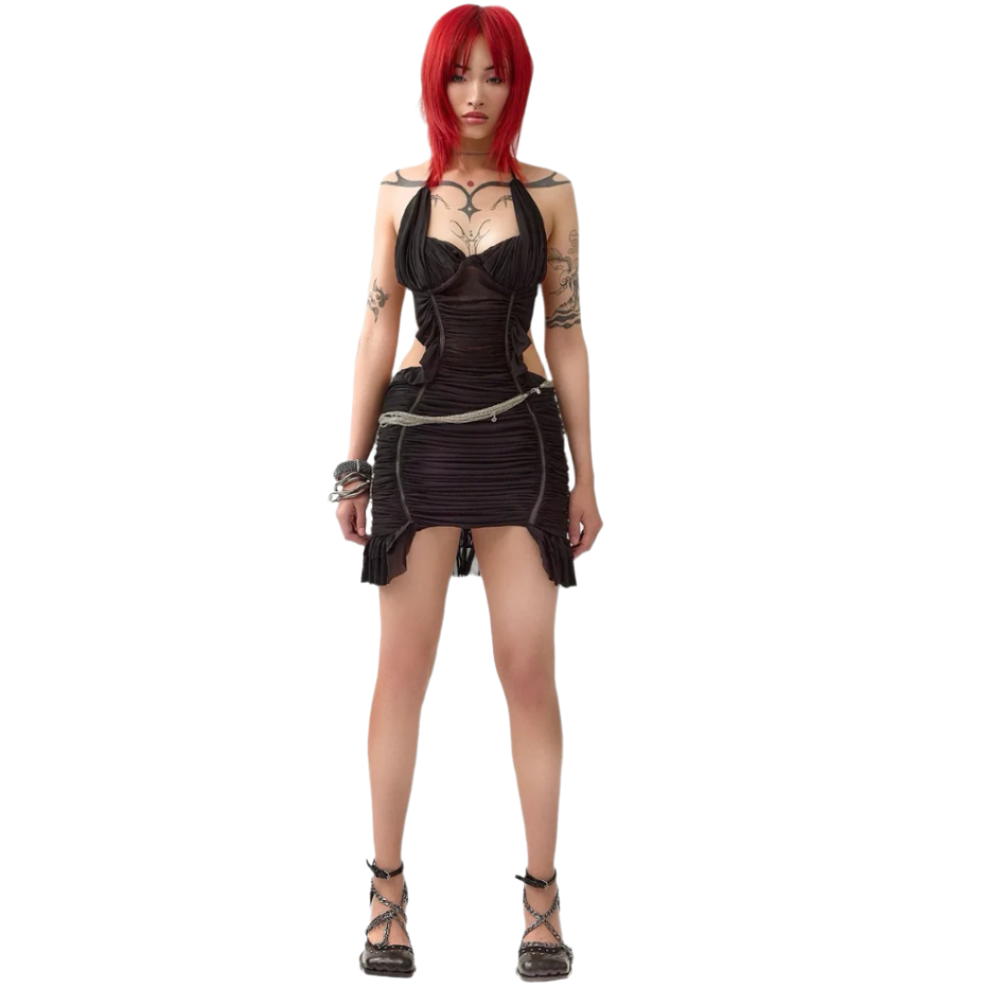 Cupid's Aftermath Dress in Black (XS-XSL)