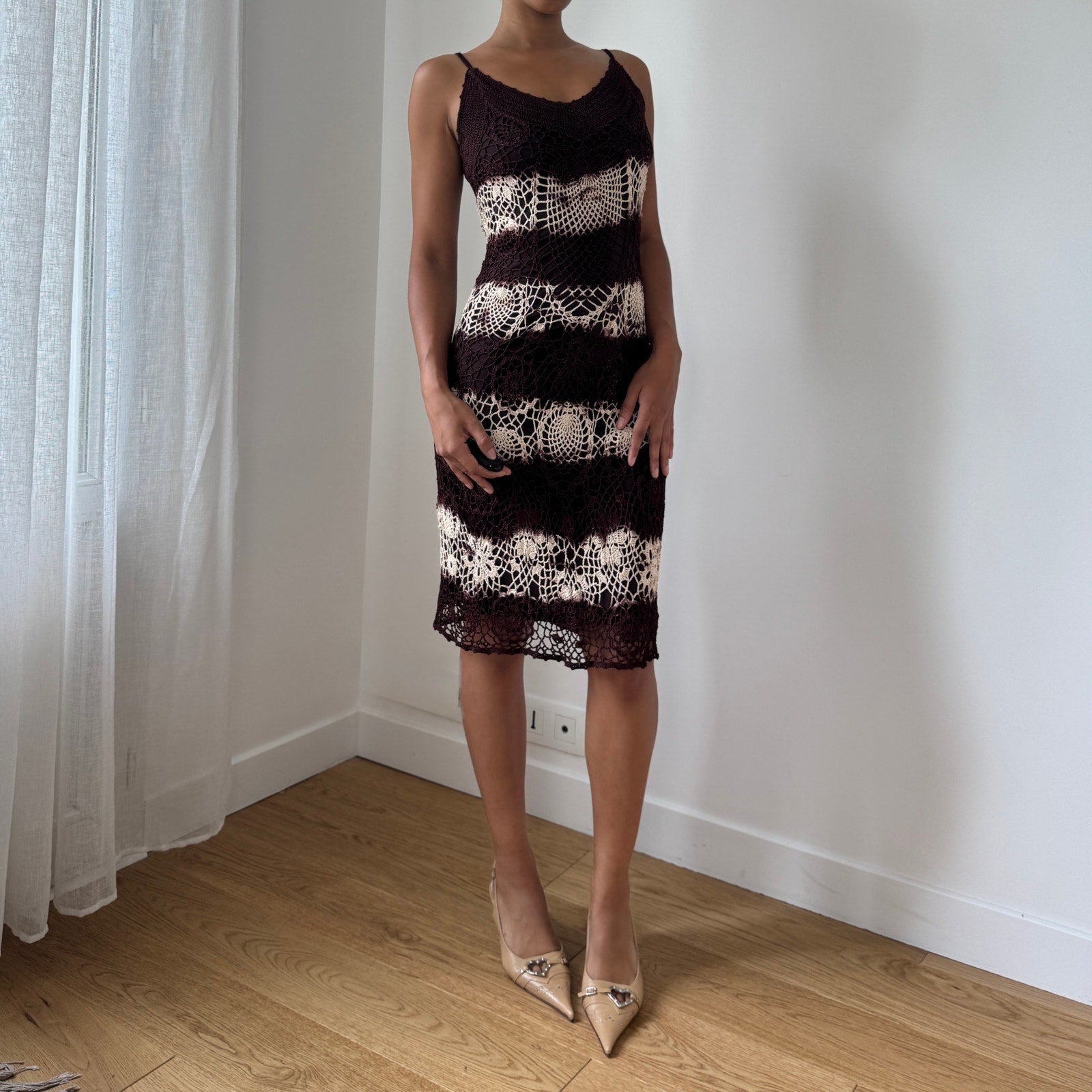 Nicowa Crochet Knit Dress (S)