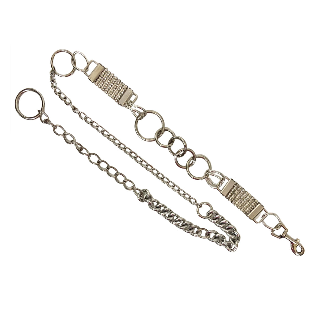 Rhinestone waist chain belt