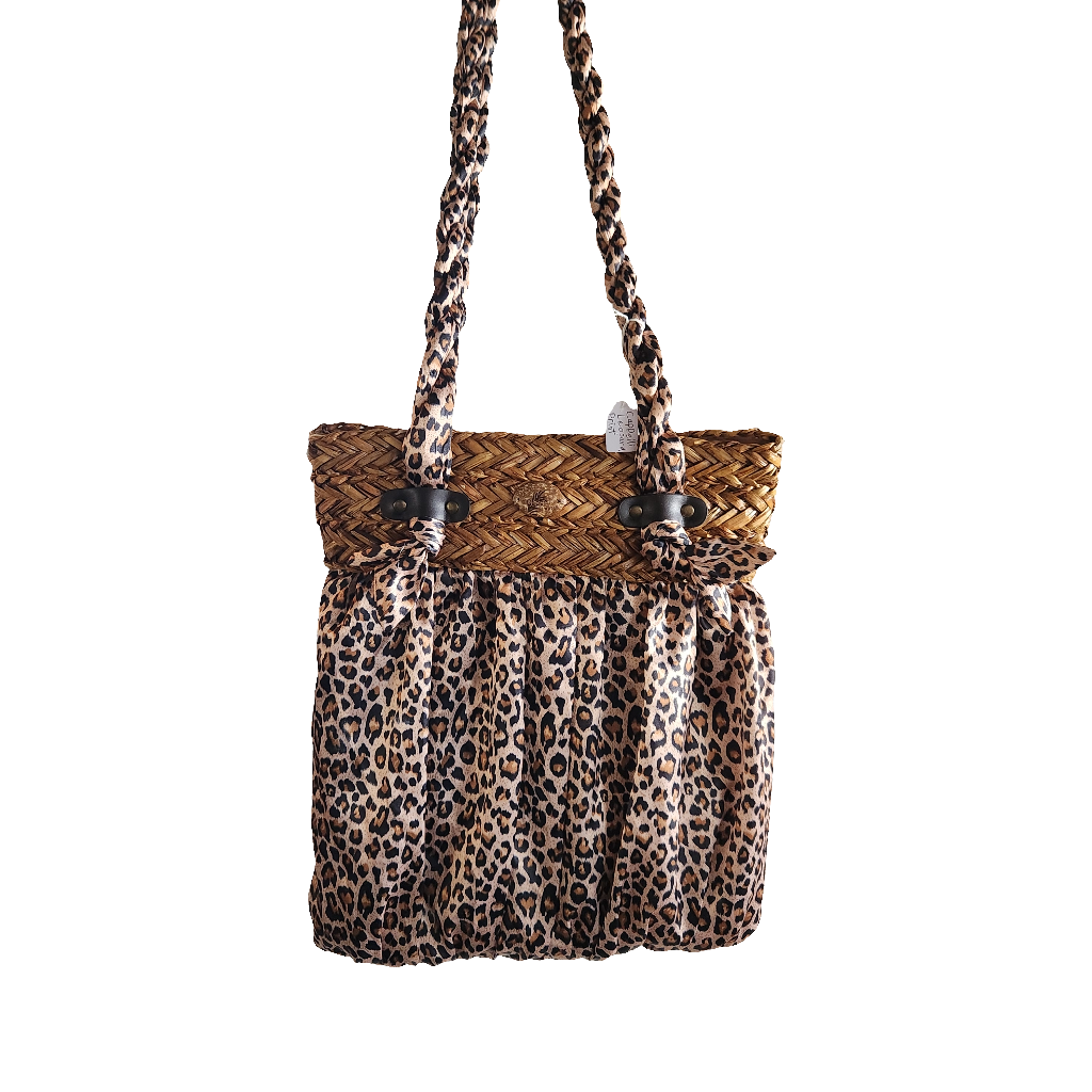 Cappelli Leopard Print StraworldShoulder Bag