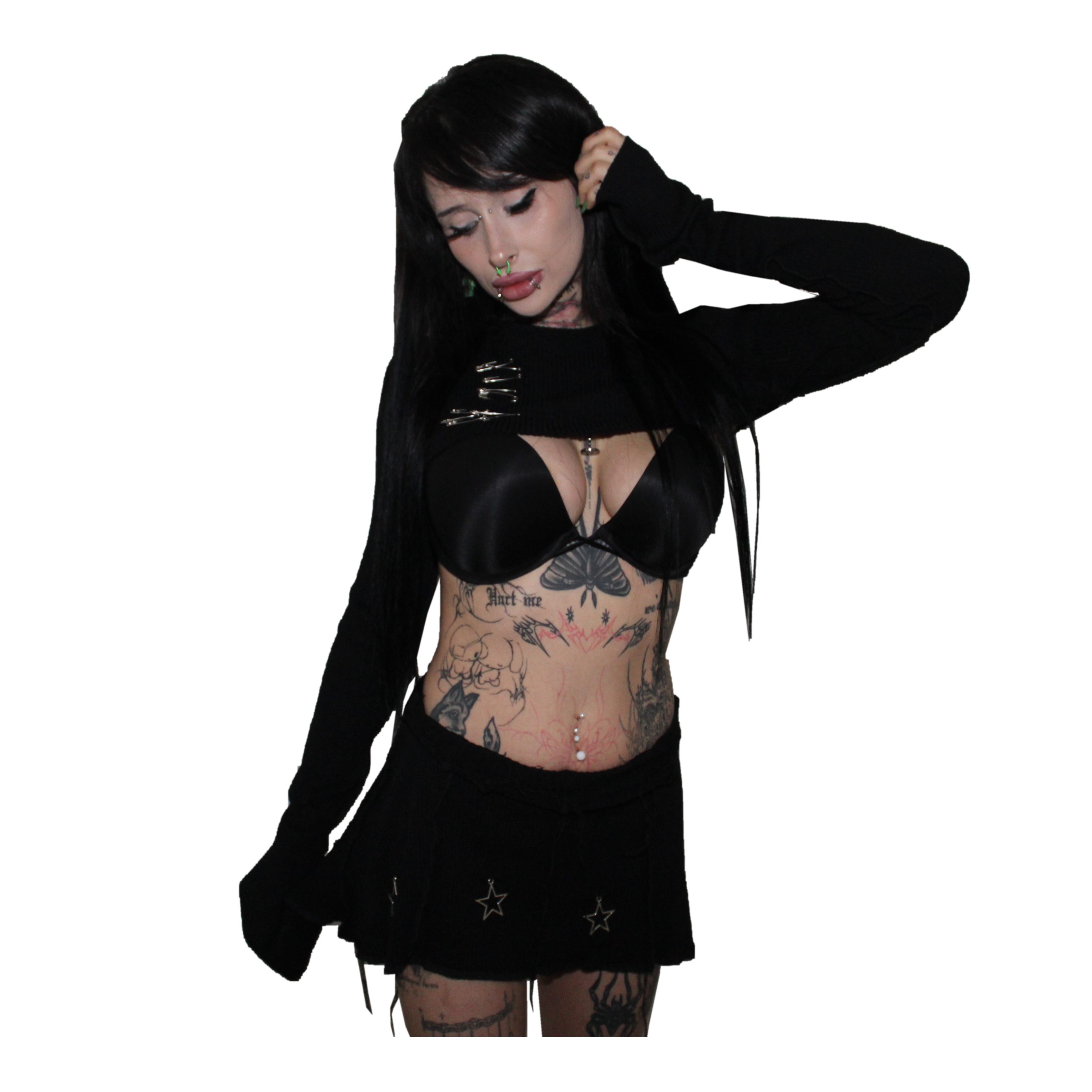 Black jelly ,, almond â˜?𓆩❤︎𓆪 Mini skirt