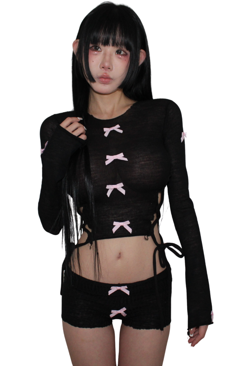 â‚?⊹₍ᐢᐢâ‚?á°?blk pink shorts 🎀