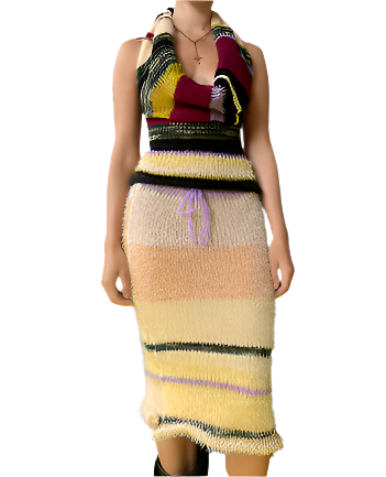 Stripe Maxi Skirt (XS-XL)