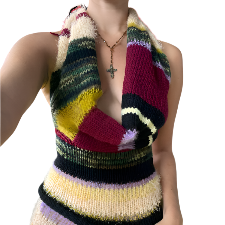 Stripe Cowl Neck Top (XS-XL)