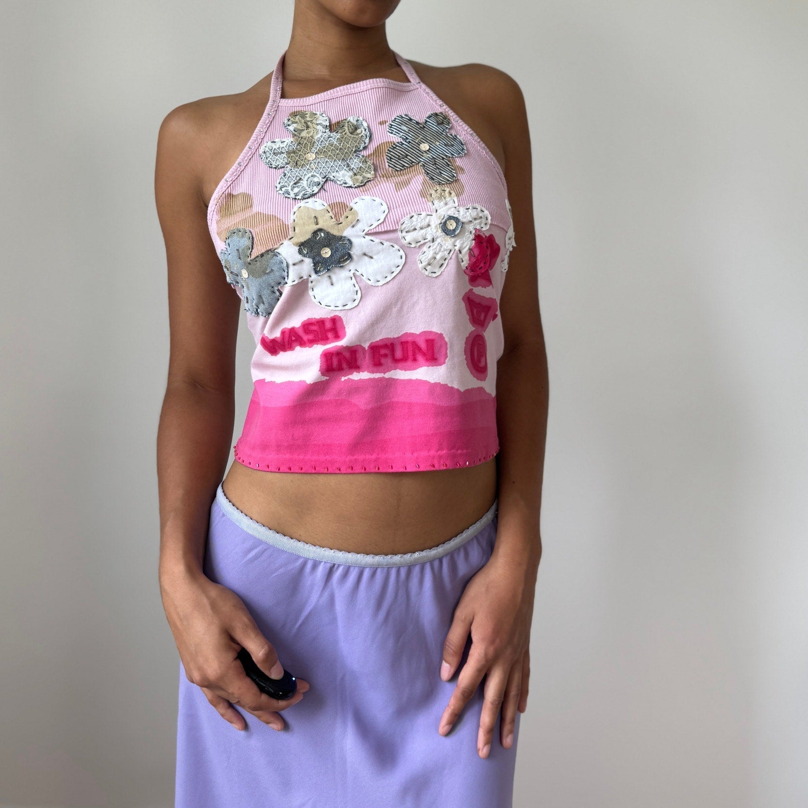 Deadstock Vintage Guru Cotton Halter Top (S/M)