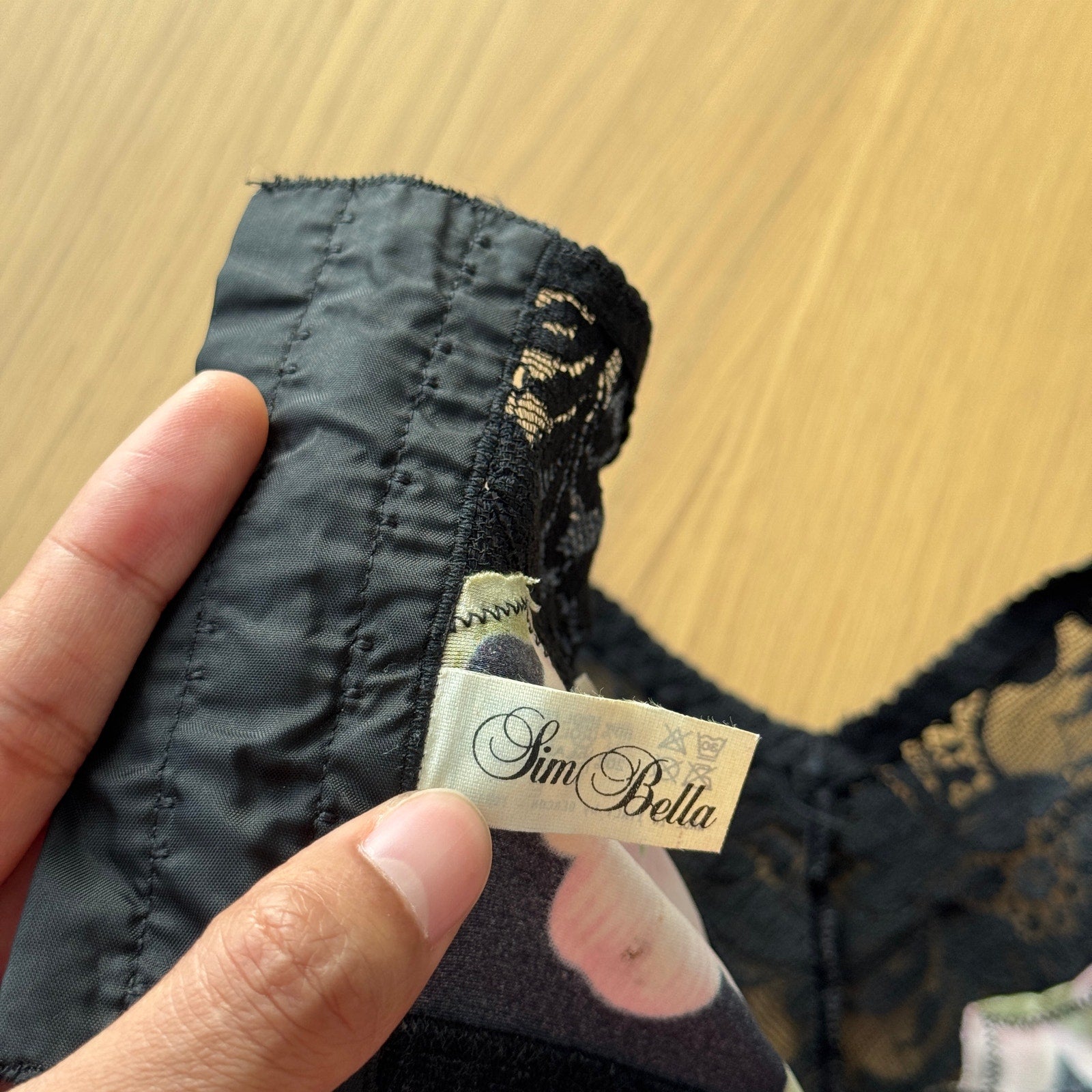 Vintage 90s Italian Floral Bustier (36B)