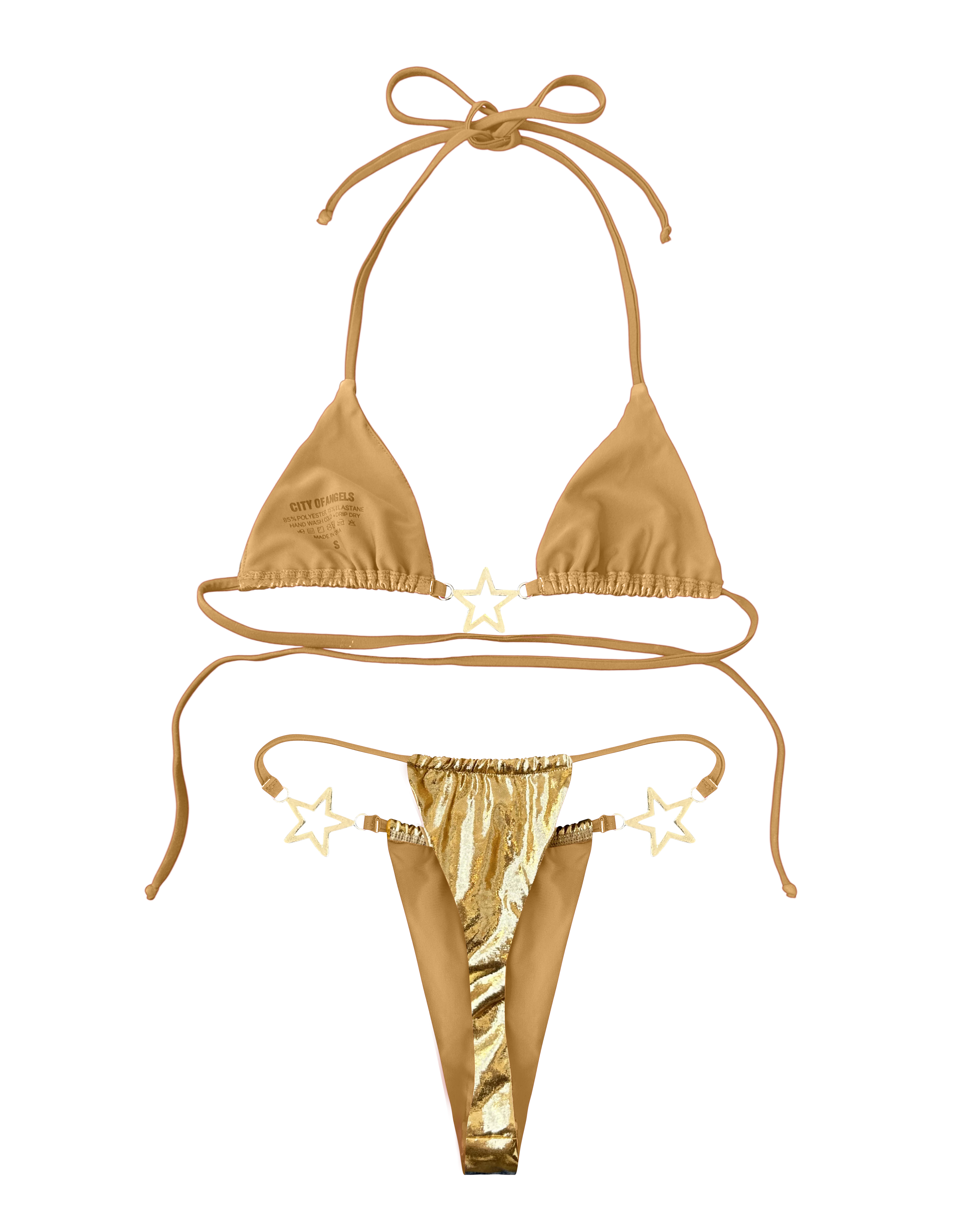 Charmed Bikini Bottom Gold (XS-XL)