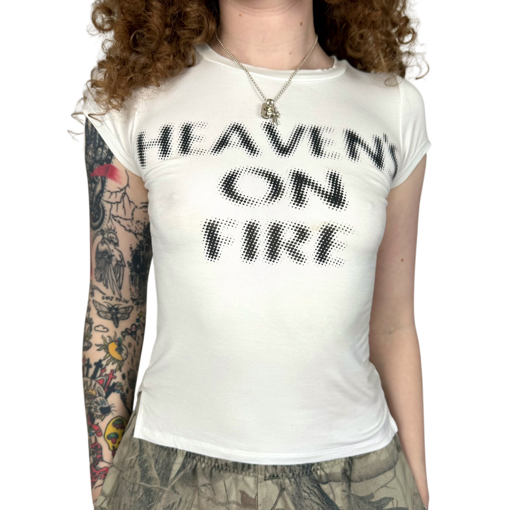 Heaven's On Fire Baby Tee (XS-XL)