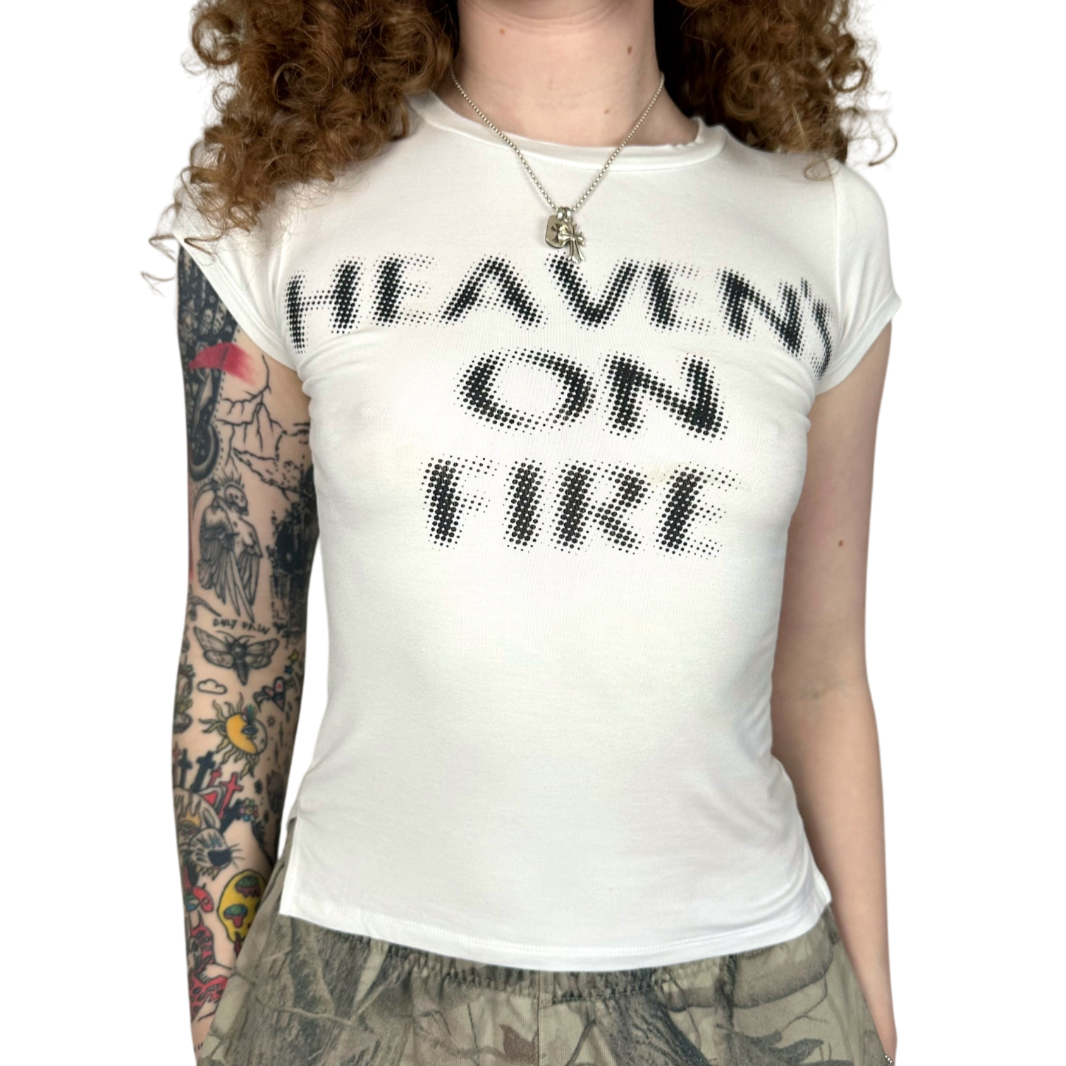 Heaven's On Fire Baby Tee (XS-XL)