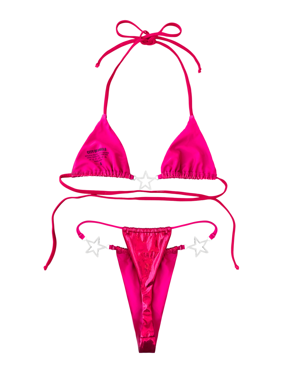 Charmed Bikini Top Hot Pink (XS-XL)