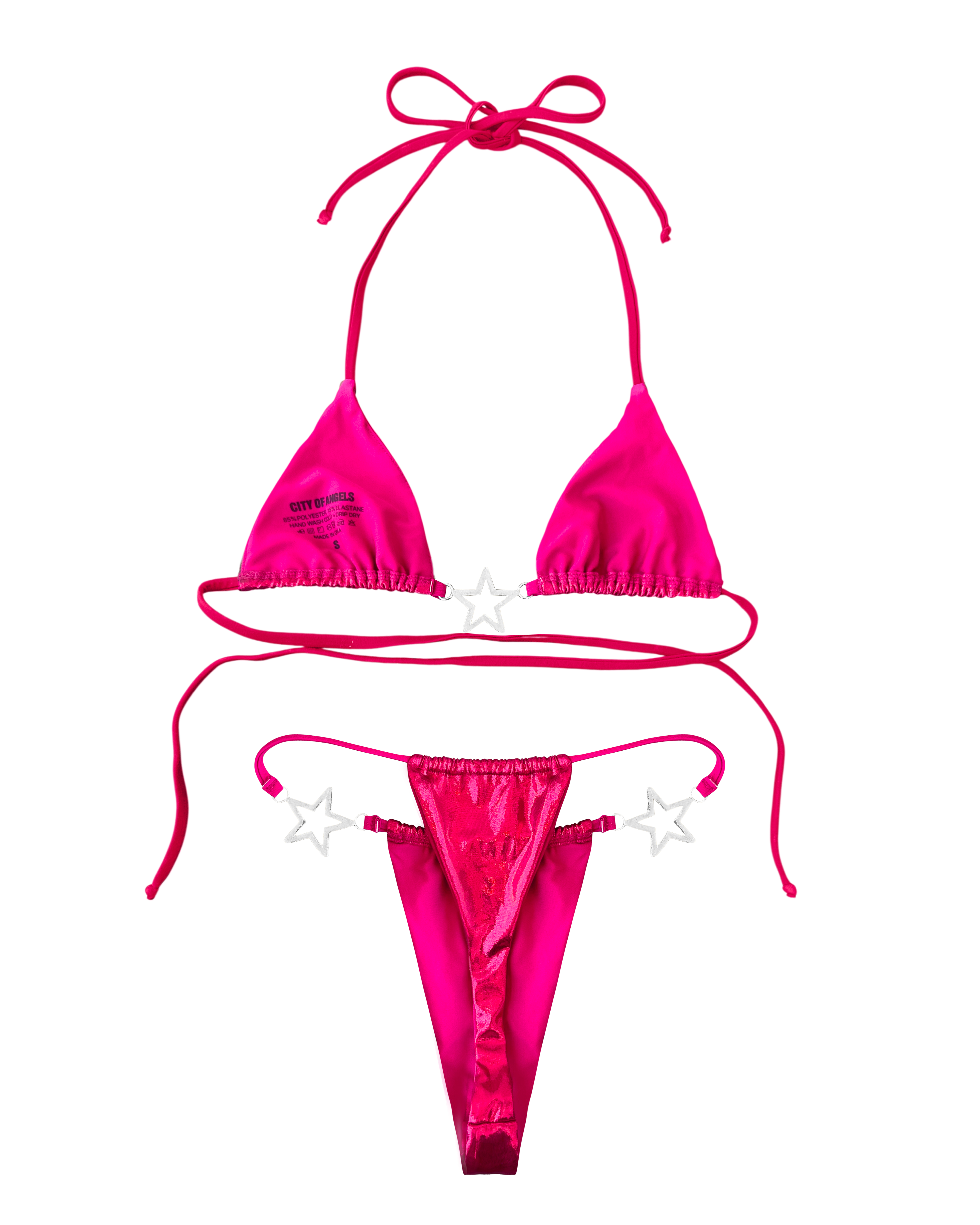 Charmed Bikini Top Hot Pink (XS-XL)