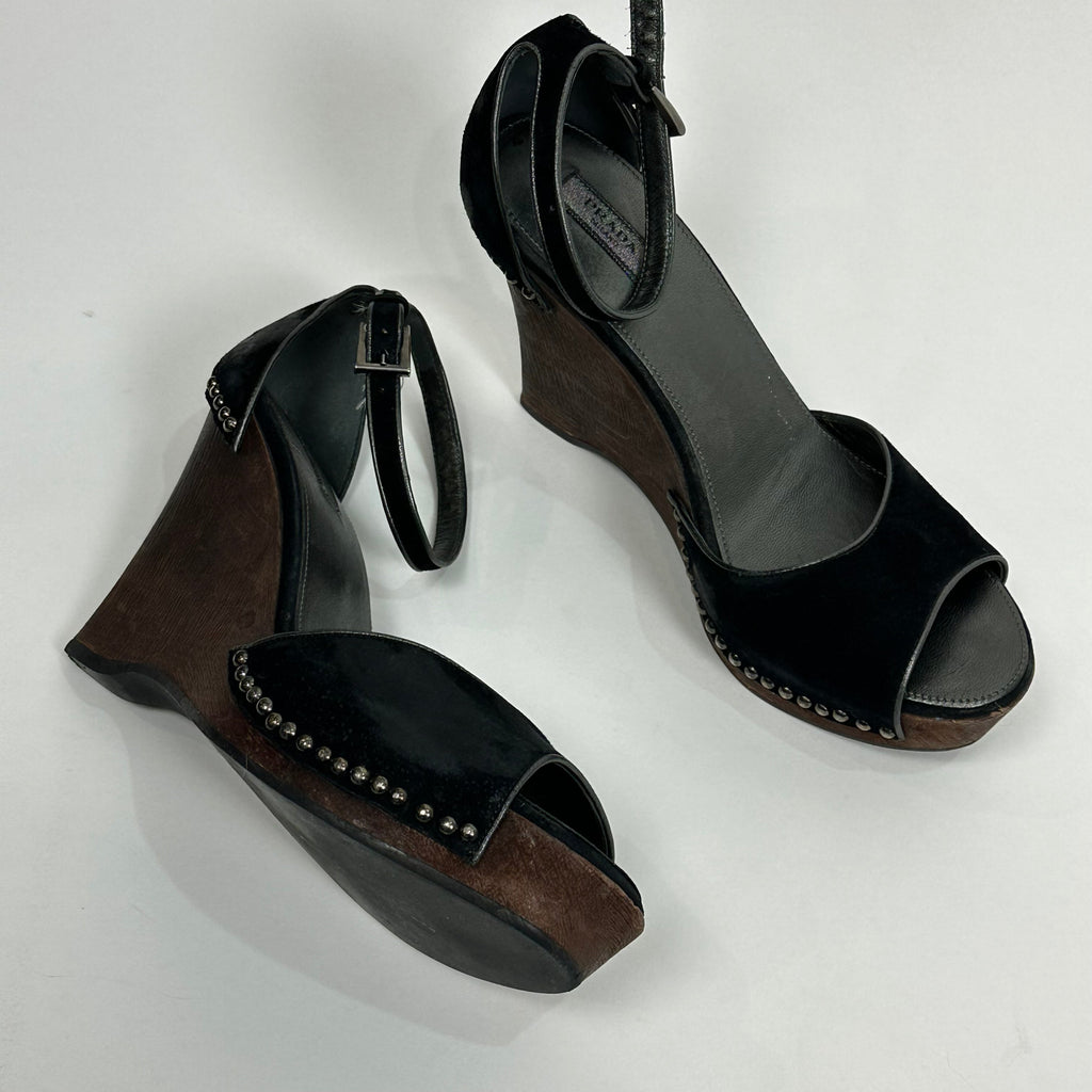 Prada Vintage Wooden Wedges (7.5)
