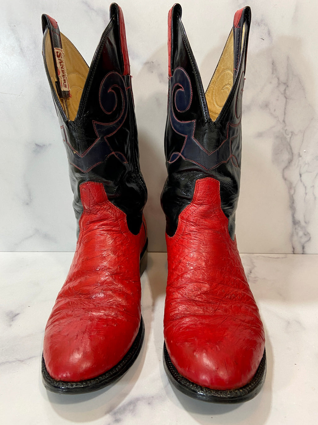 Red & Black Cowgirl Boots (9)