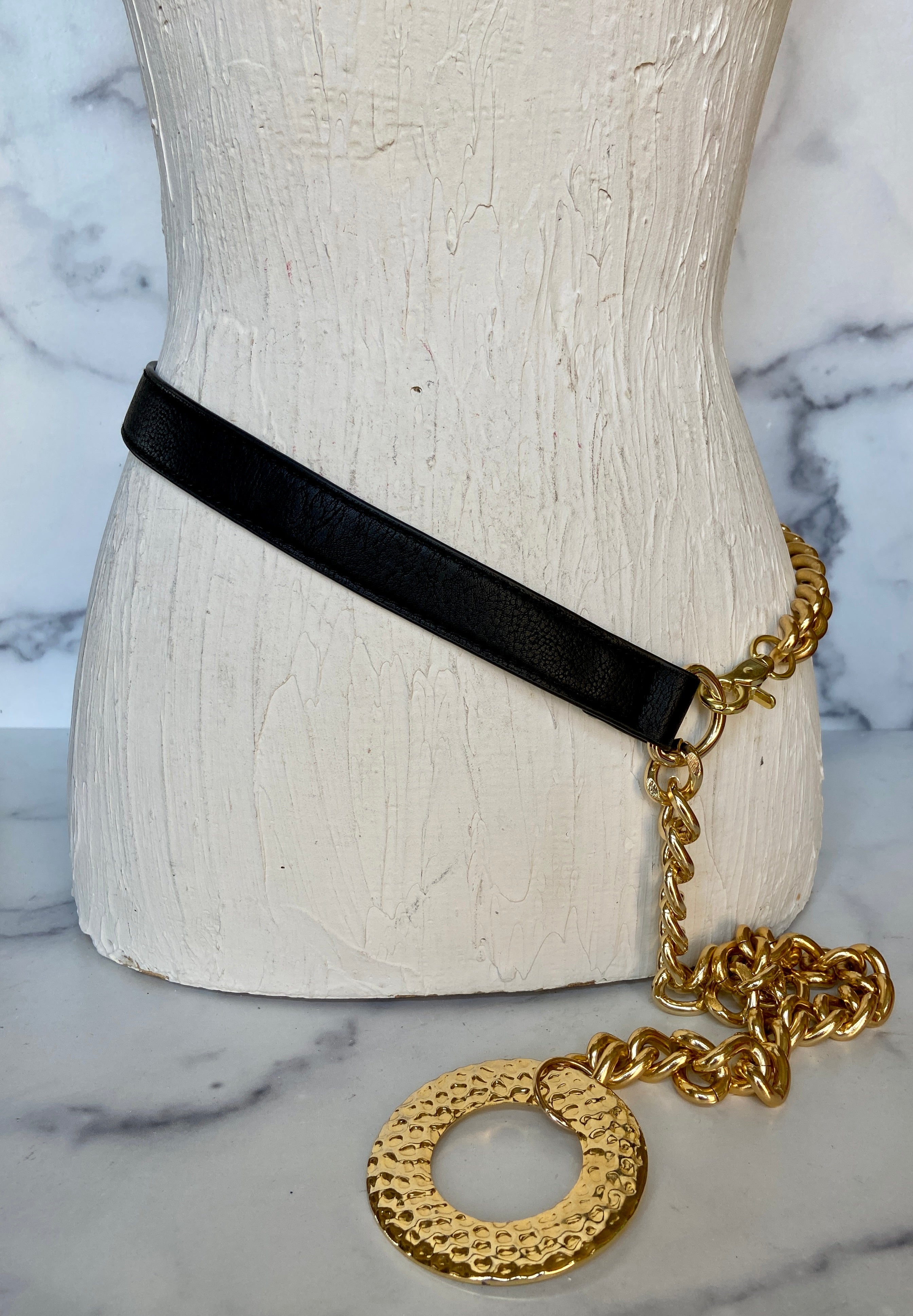 Black & gold belt