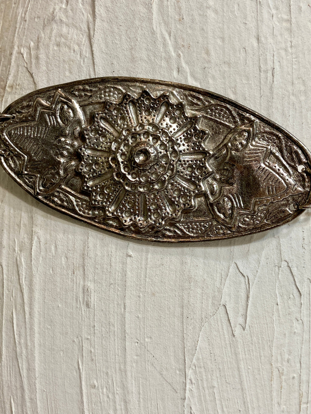 Vintage silver heavy chain belt