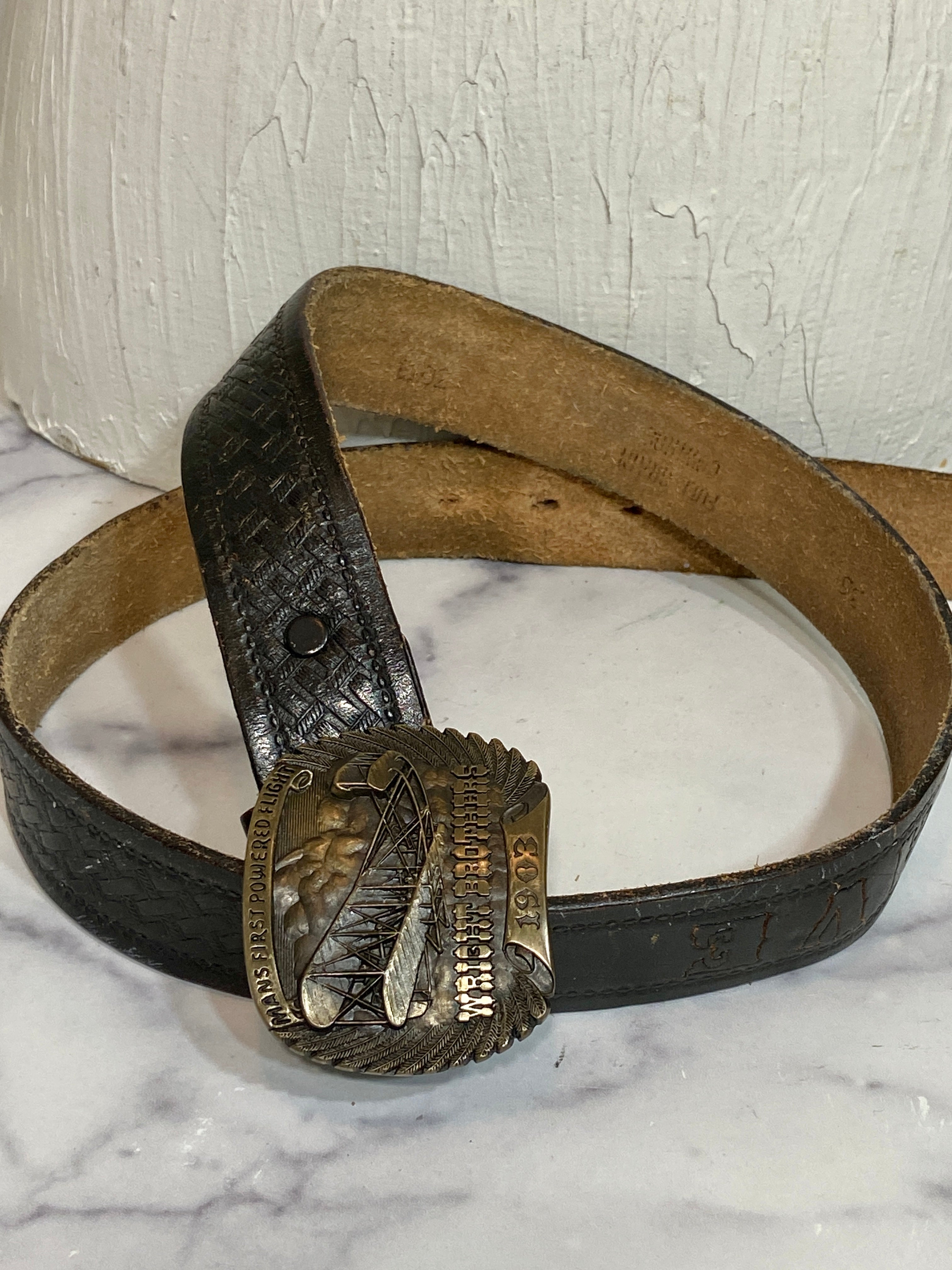 Vintage solid brass belt