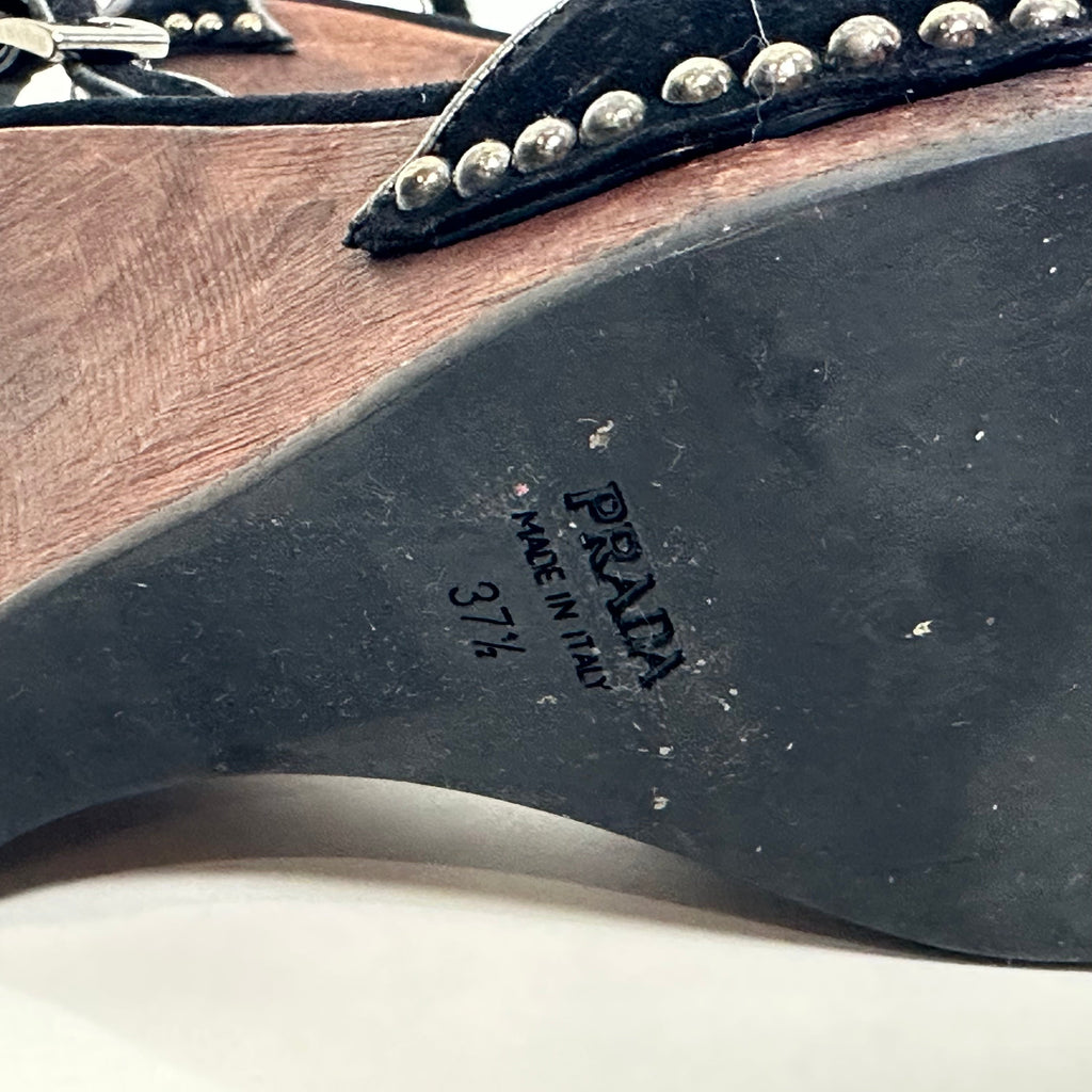 Prada Vintage Wooden Wedges (7.5)