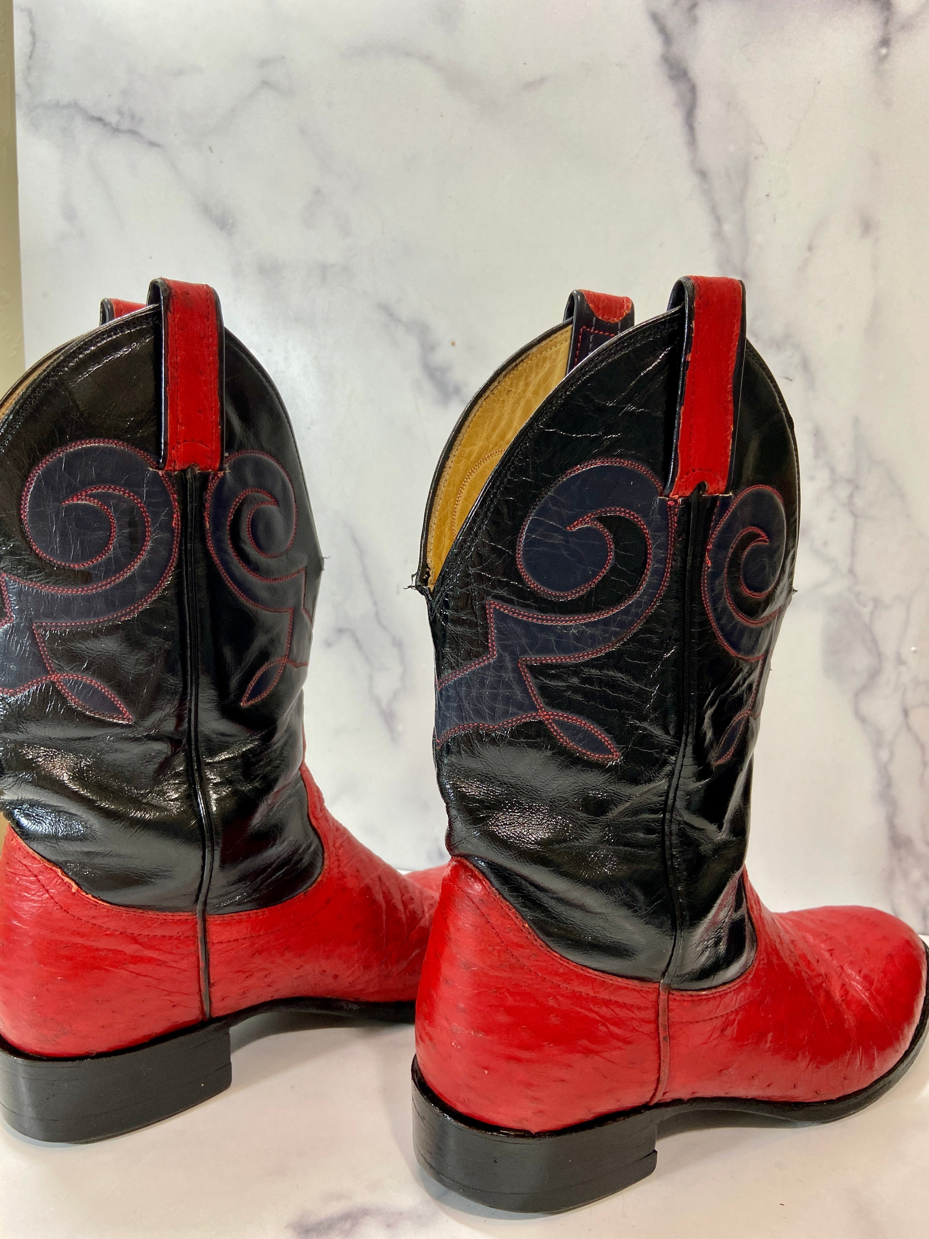 Red & Black Cowgirl Boots (9)