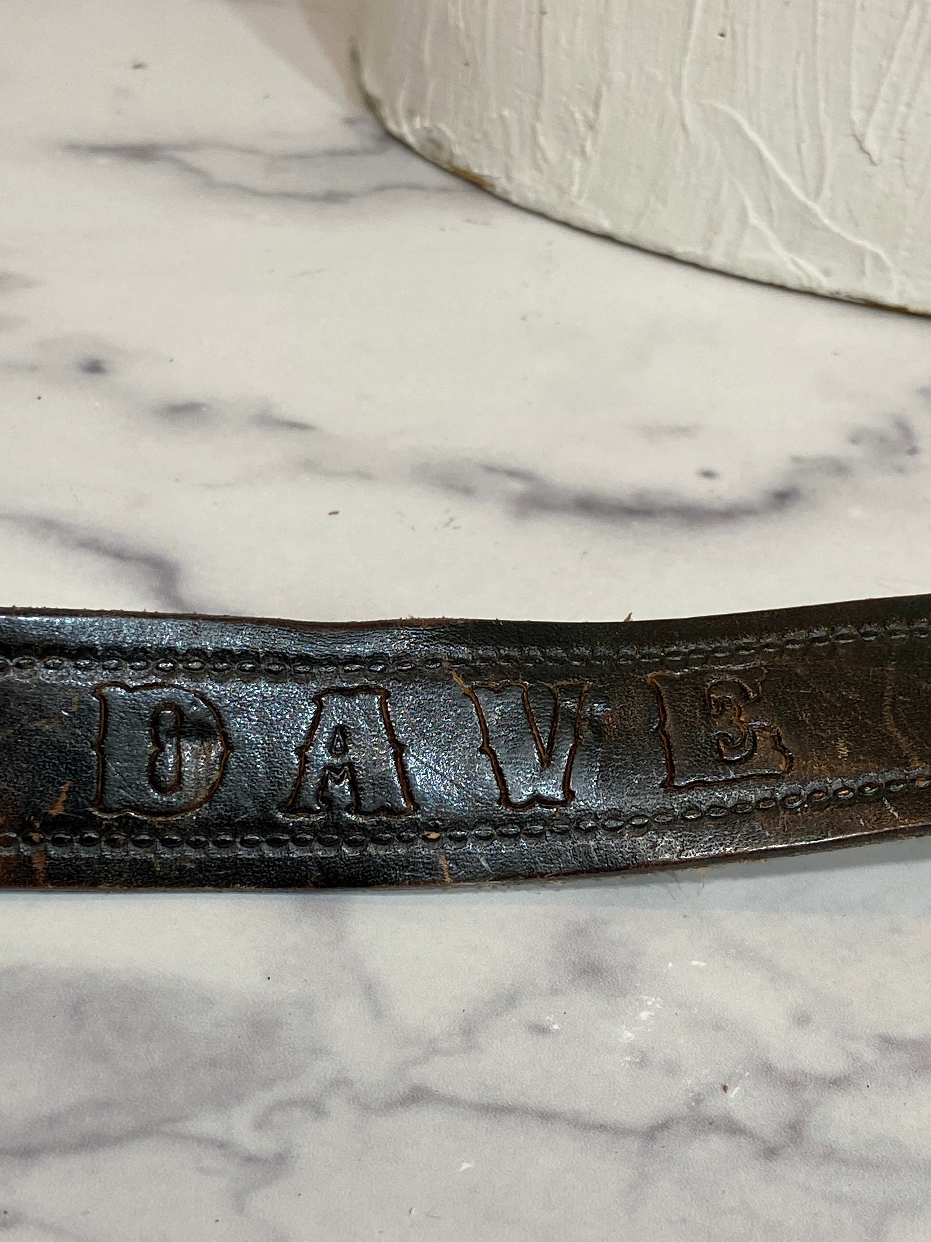 Vintage solid brass belt