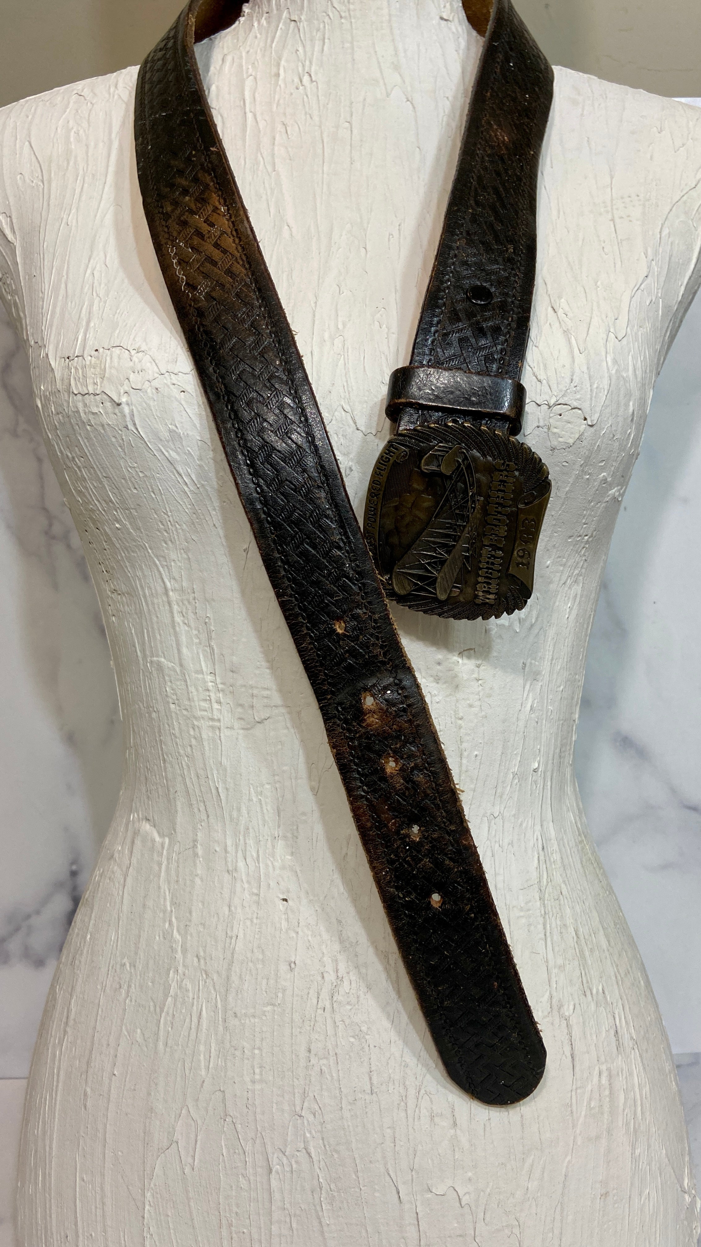 Vintage solid brass belt