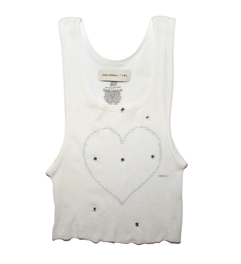 heart ,, Love U tank top