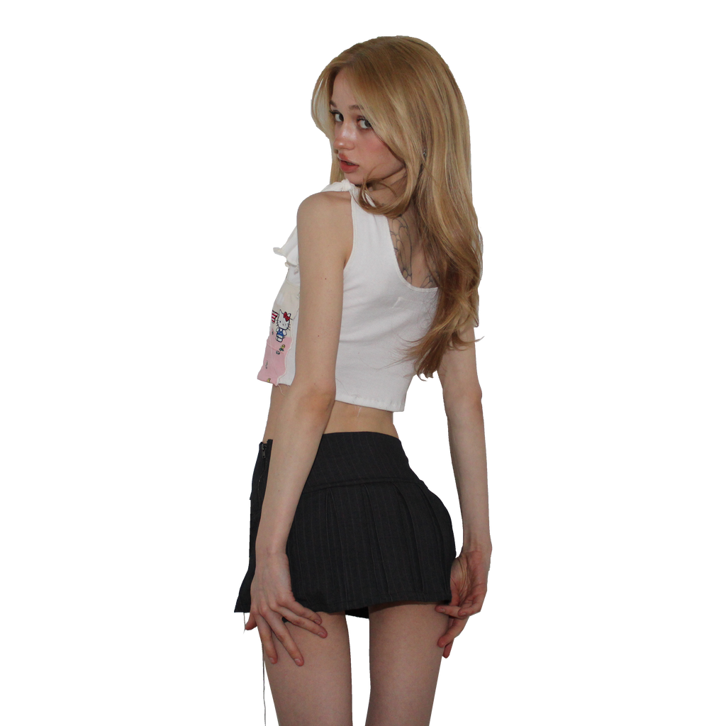 â™?𝓬𝓱𝓾𝓵𝓲𝓹 â™?skirt in charcoal,