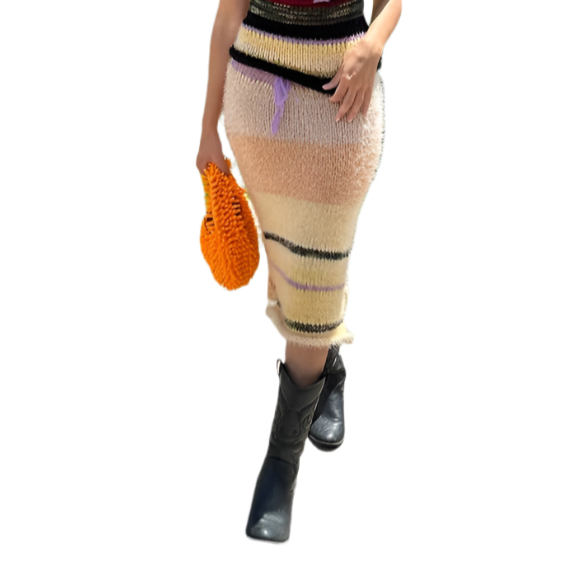 Stripe Maxi Skirt (XS-XL)