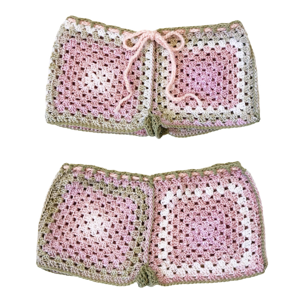 Fairy Floss Crochet Shorts (M)