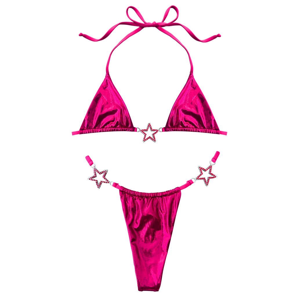 Charmed Bikini Bottom Hot Pink (XS-XL)