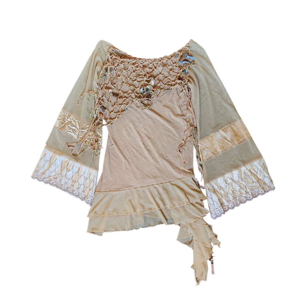 Vintage Dreamy Boho Blouse (M)