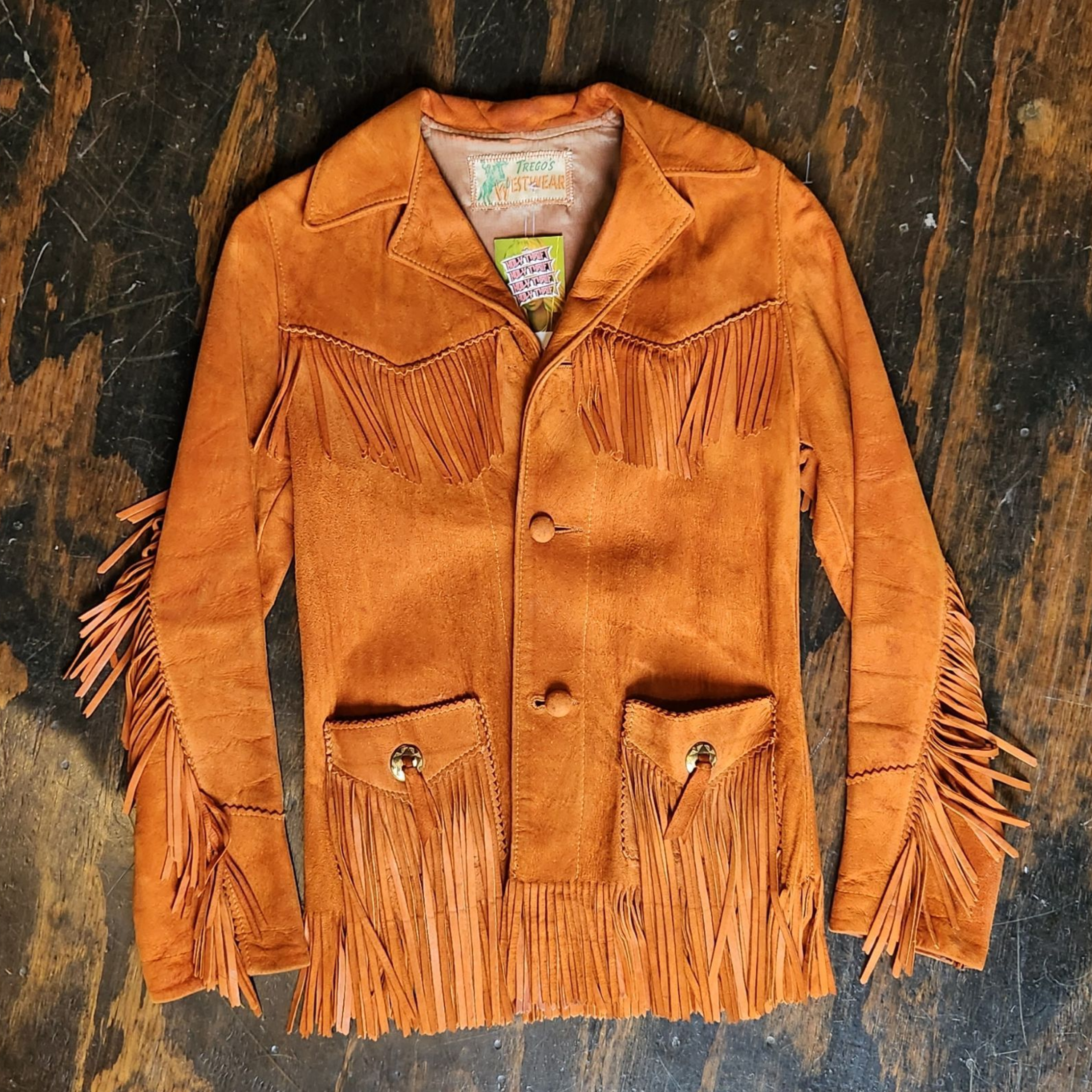 Vintage Western Fringe Jacket (M)