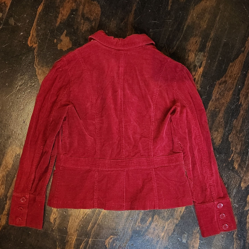 Deep Red Corduroy Jacket (XL)
