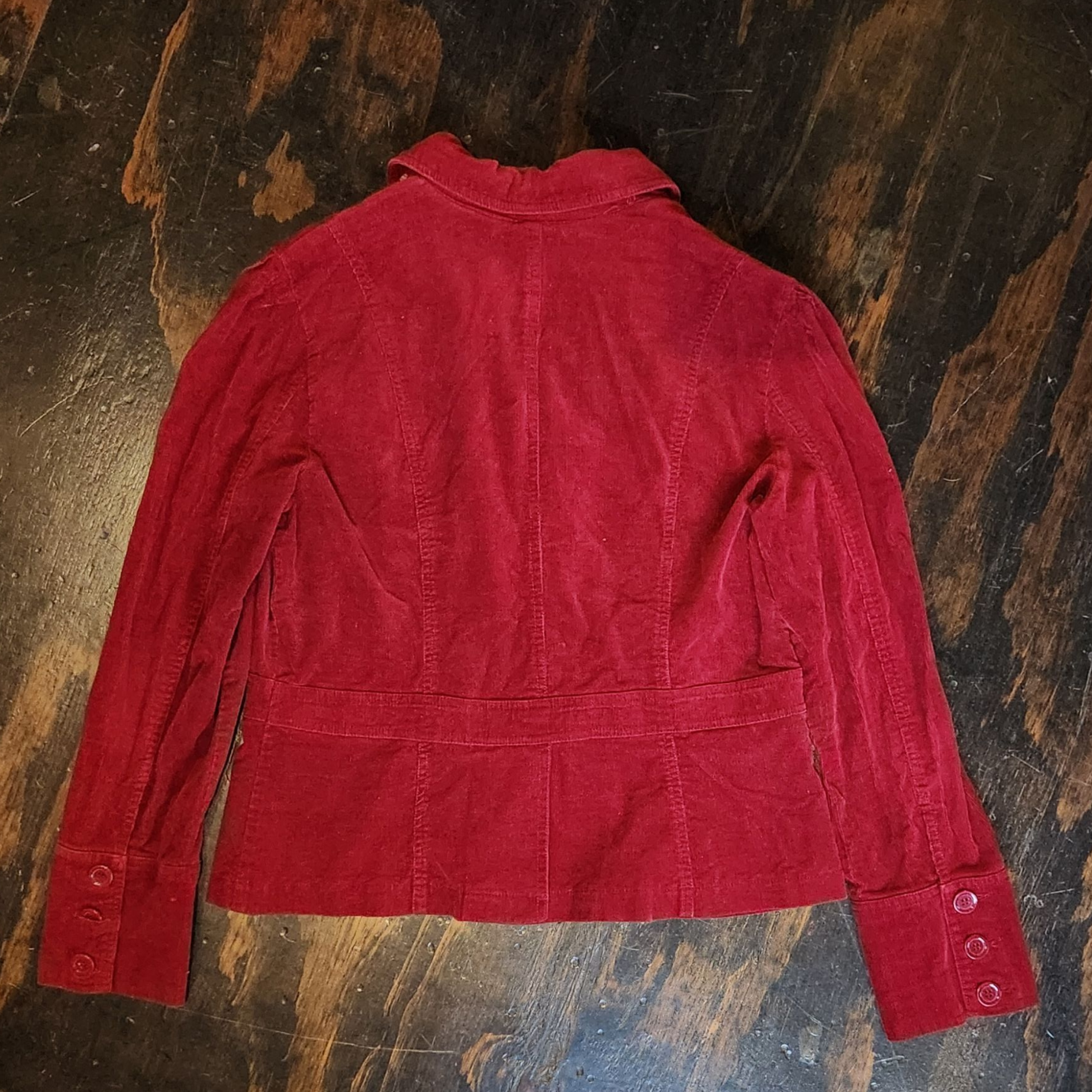 Deep Red Corduroy Jacket (XL)