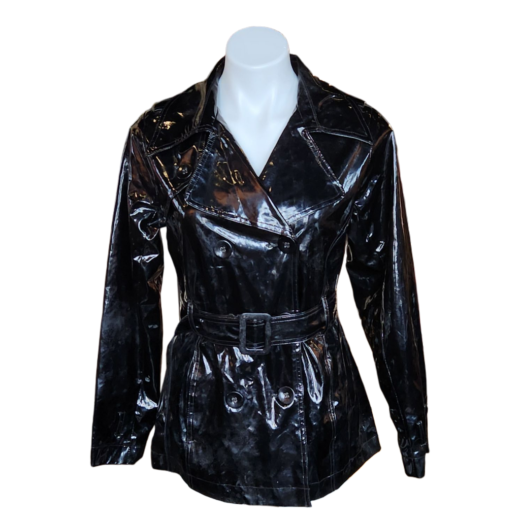 Sexy Pleather Trenchcoat