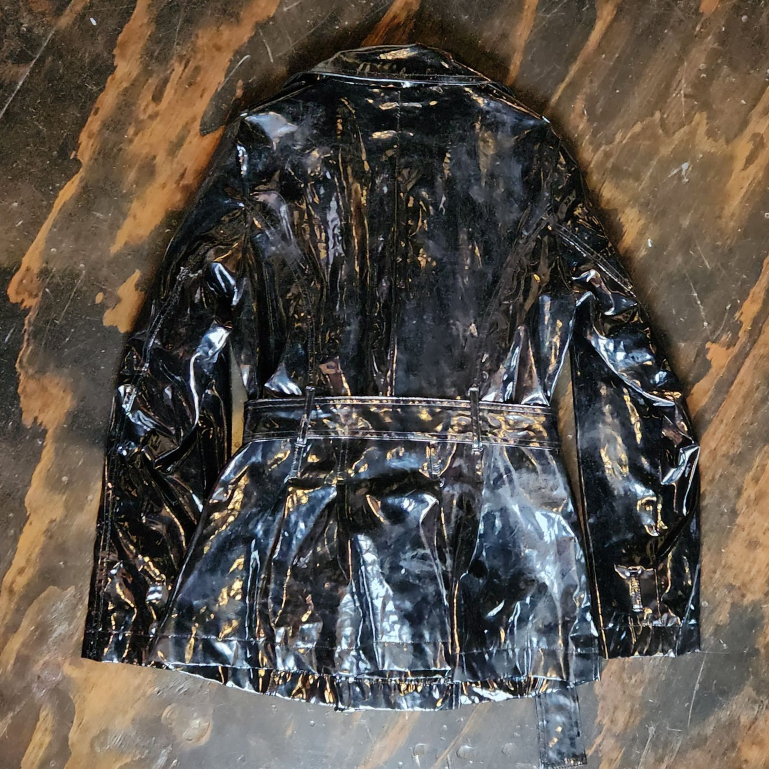 Sexy Pleather Trenchcoat
