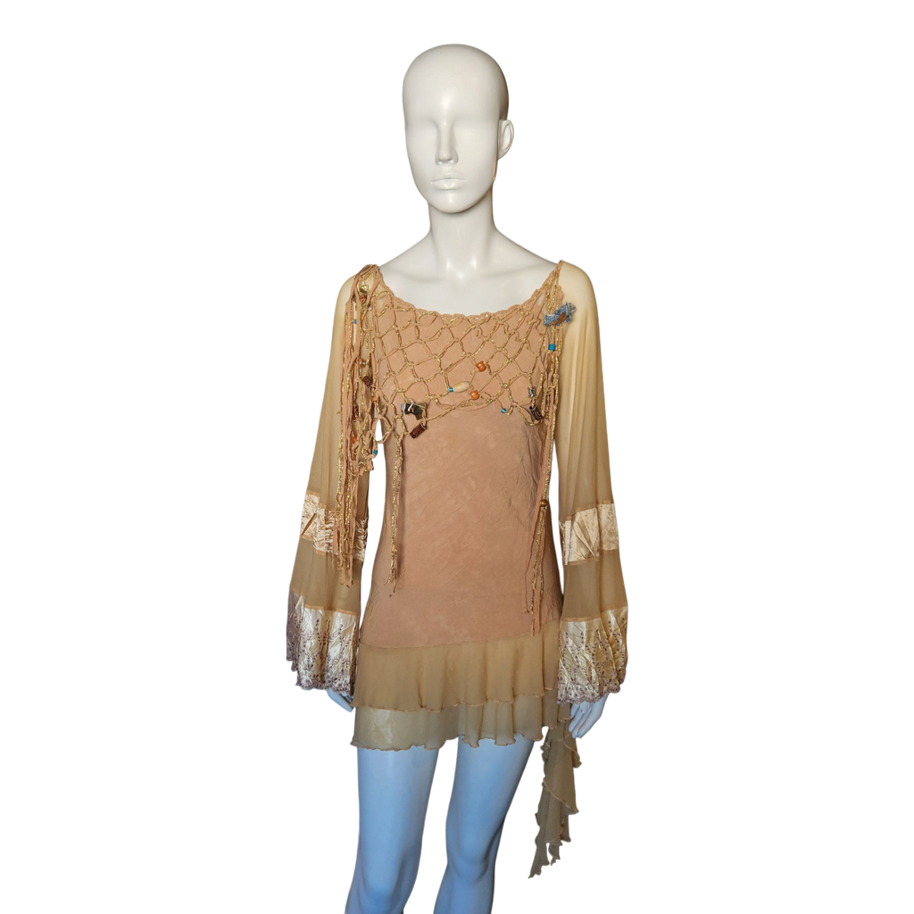 Vintage Dreamy Boho Blouse (M)