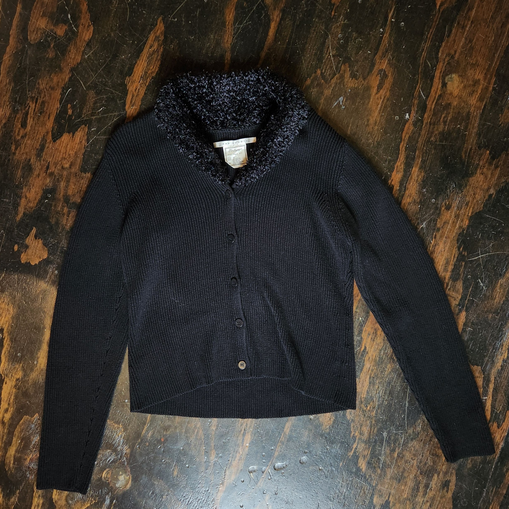 Cozy Black Knit Sweater (XL)