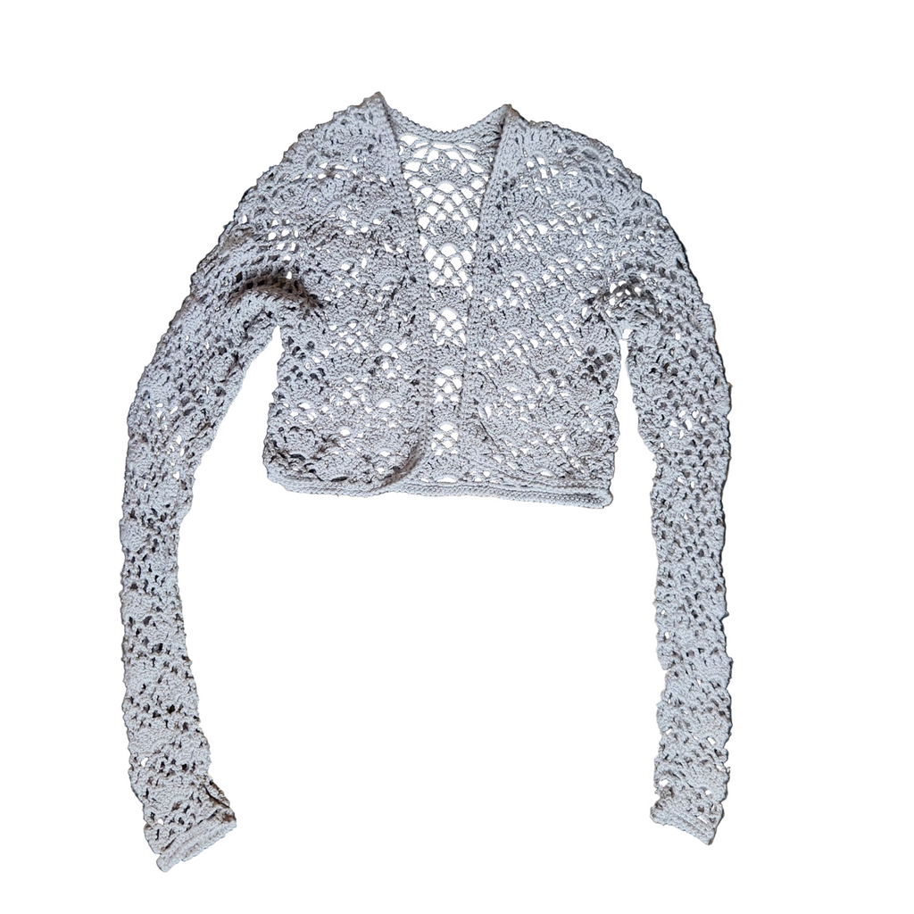 Loose Knit Cropped Cardigan (XS)