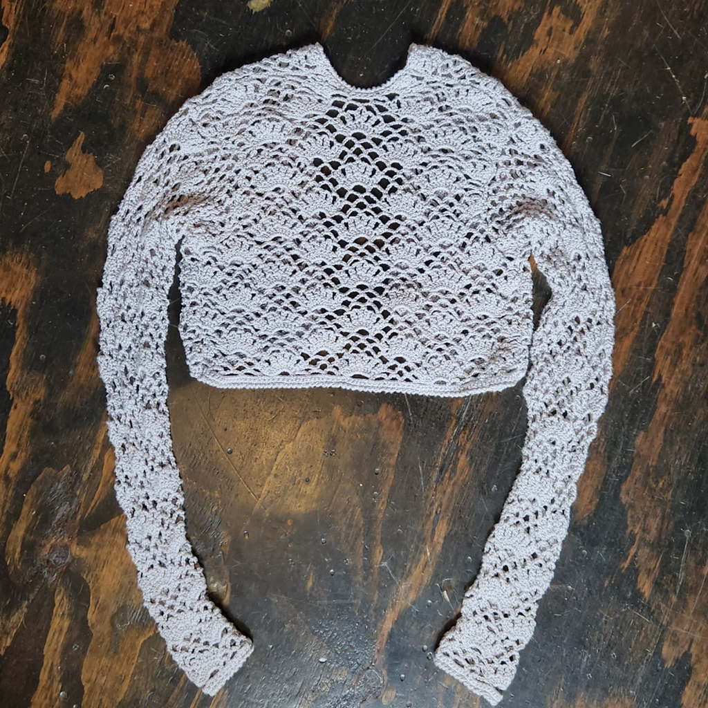 Loose Knit Cropped Cardigan (XS)