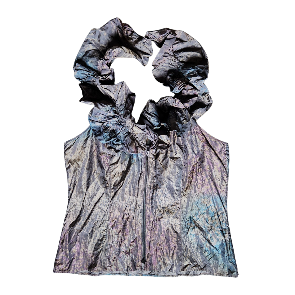Anne Fontaine Ruffle Halter Top (M)