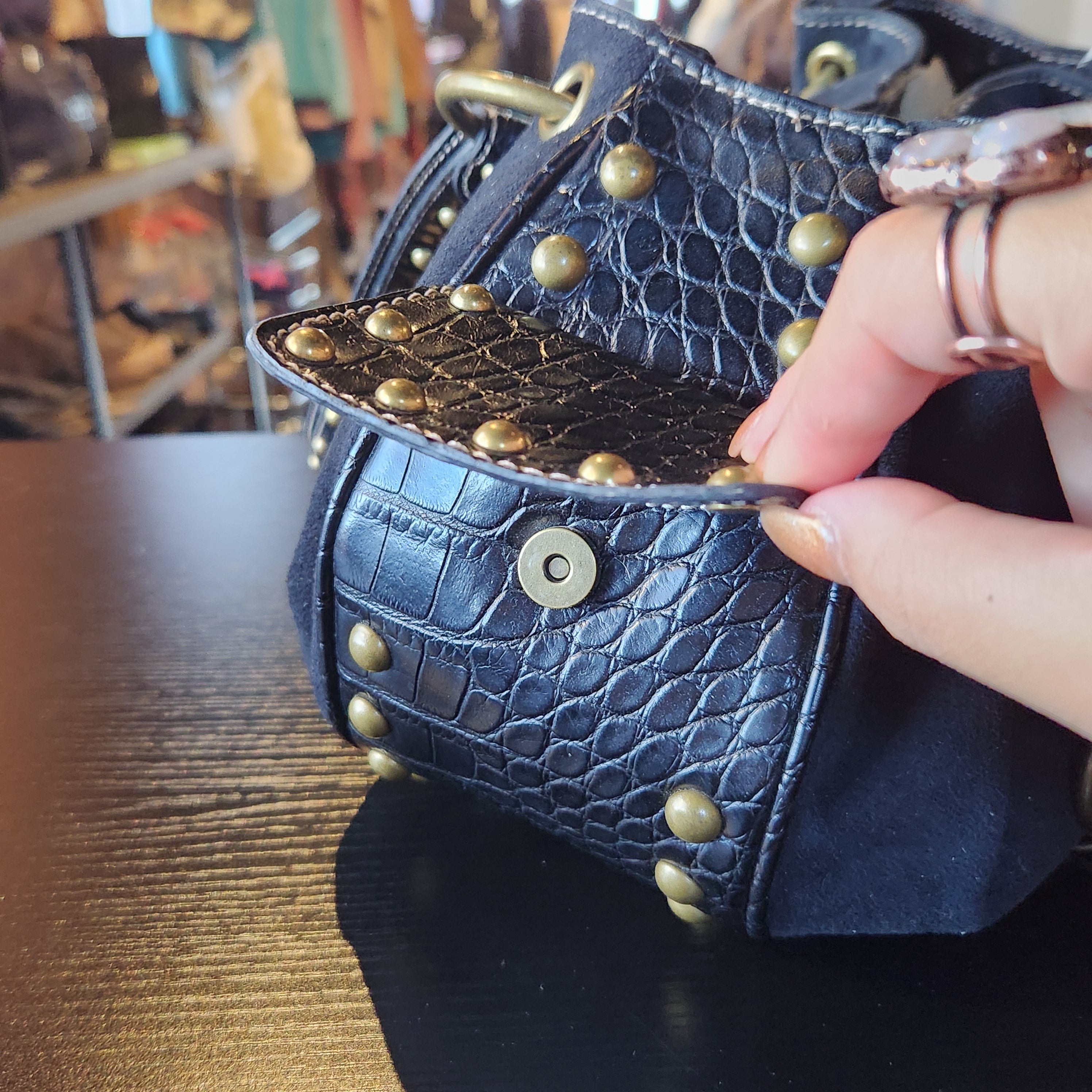 Sexy Gold Studded Bag