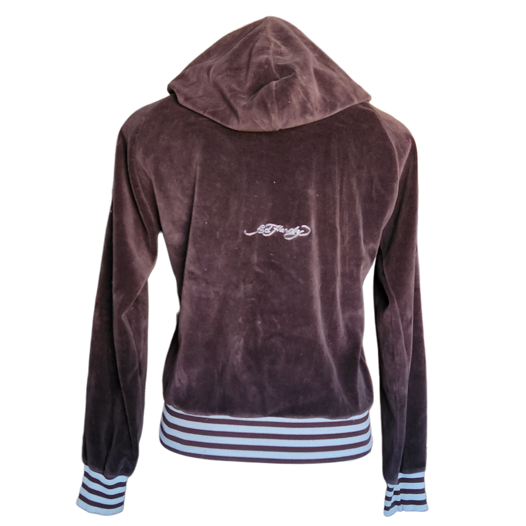 Vintage Ed Hardy Cropped Zip-Up (M)