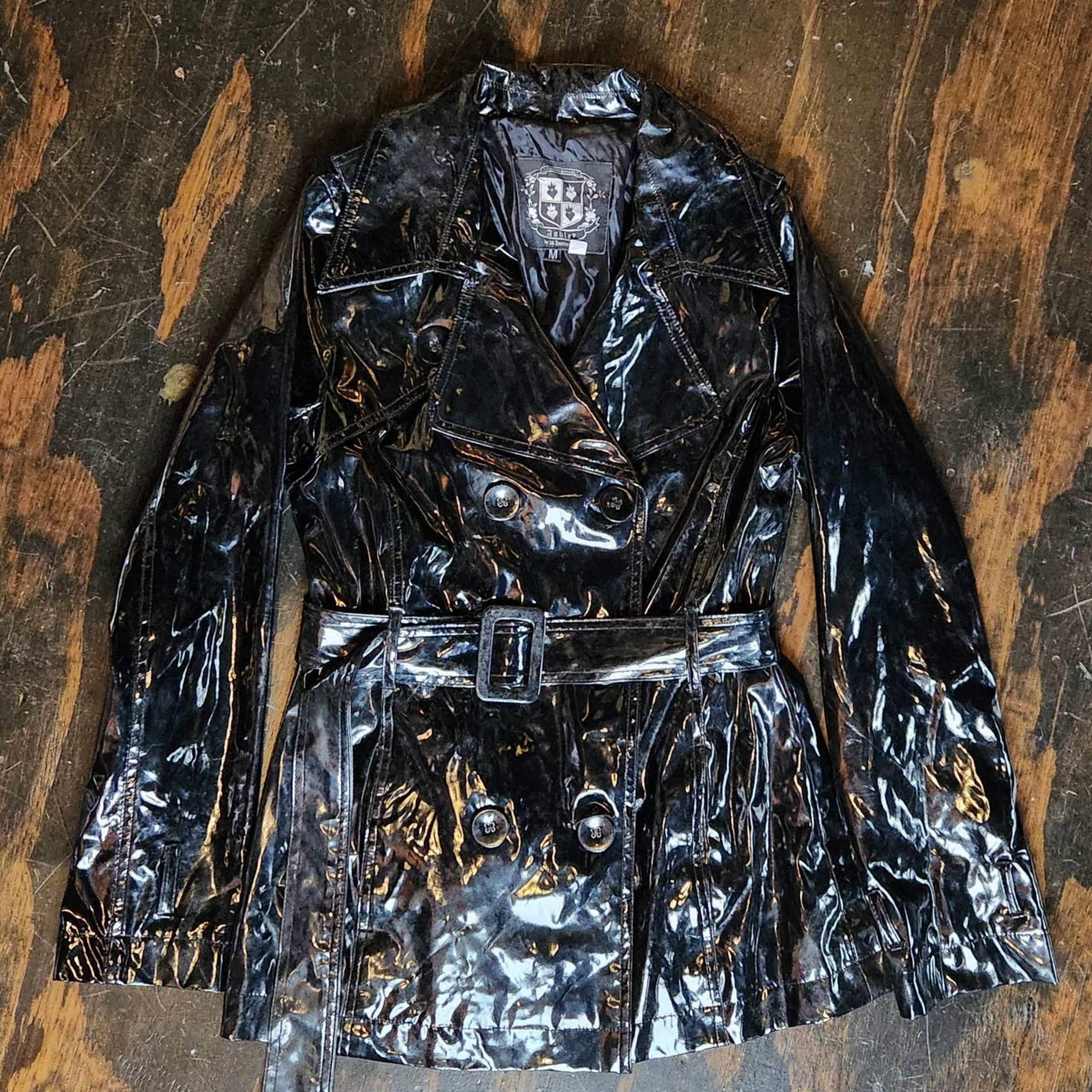 Sexy Pleather Trenchcoat