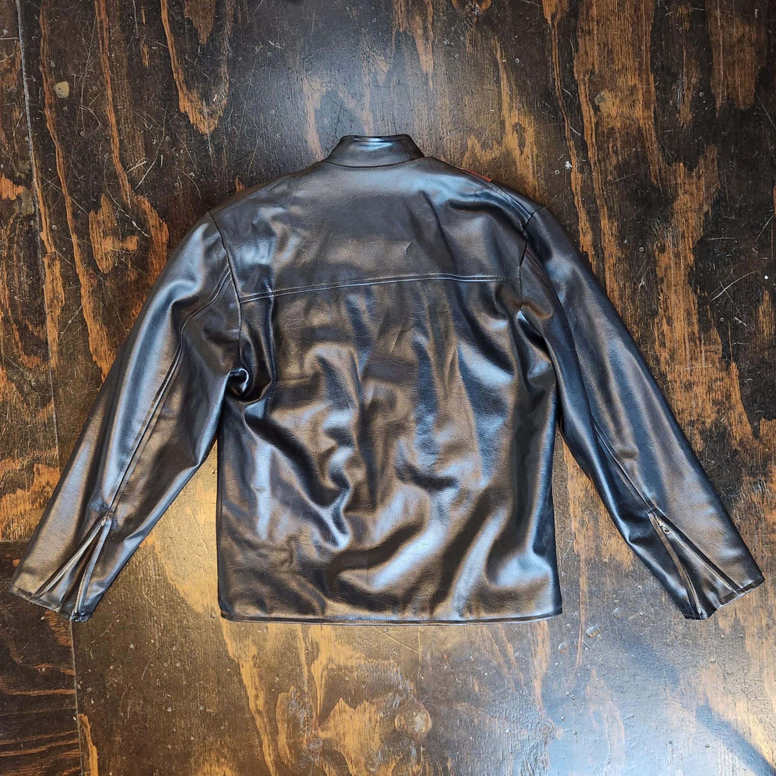Vintage Leather Racing Jacket (L)