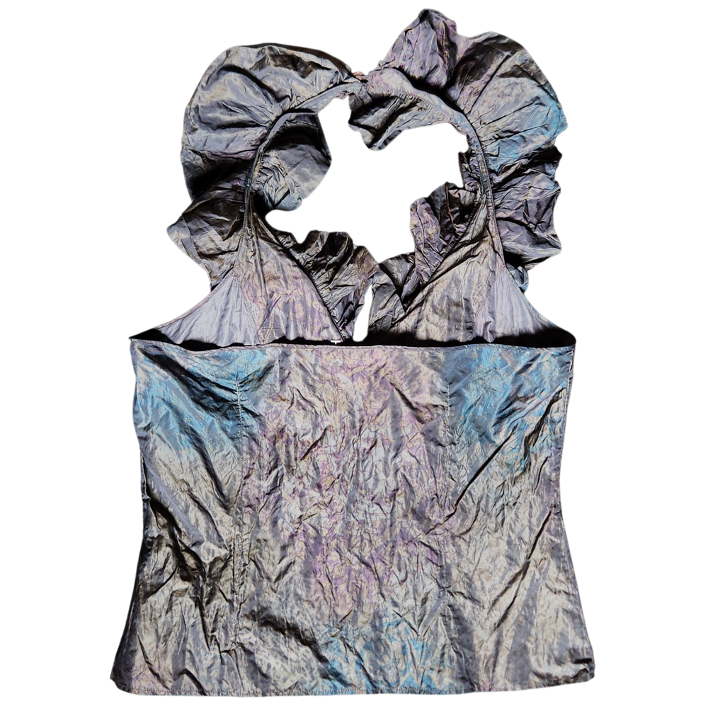 Anne Fontaine Ruffle Halter Top (M)