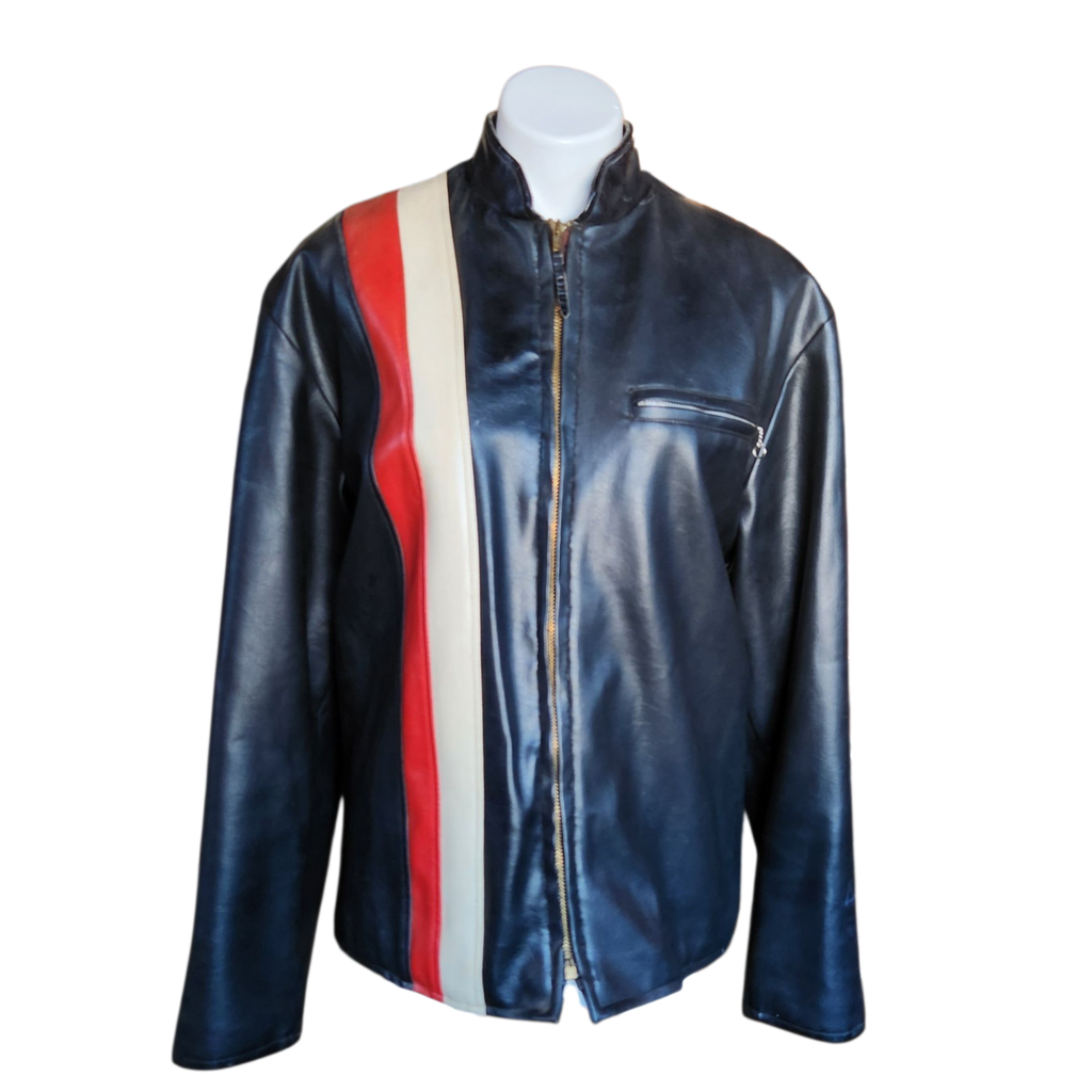 Vintage Leather Racing Jacket (L)
