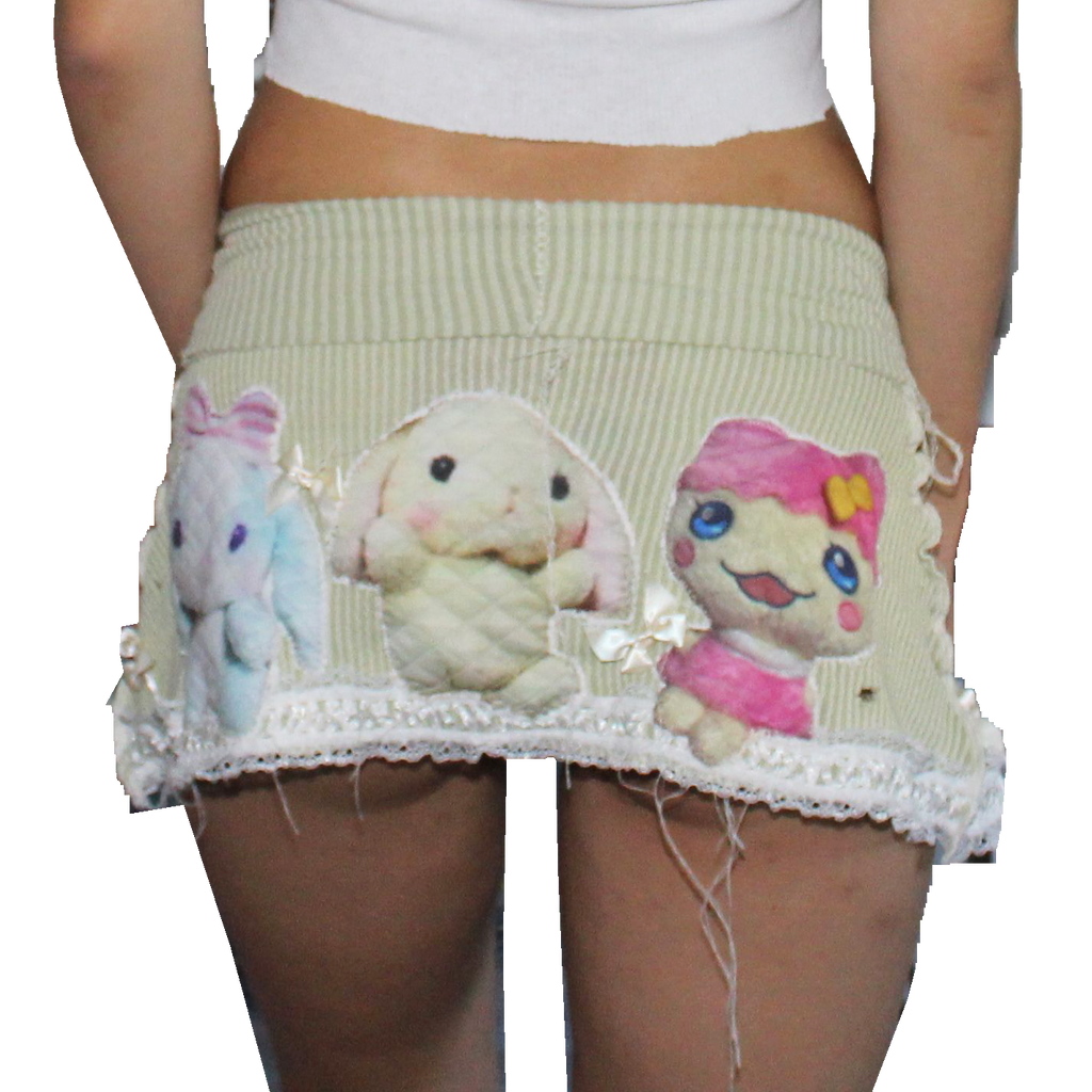 cabbage and friends mini skirt .